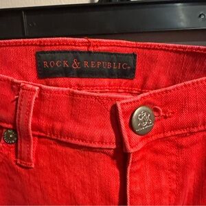 Rock & Republic Hamburg Red Denim